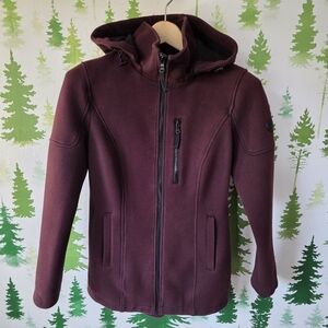 Andrew Marc Deep Burgundy Performance Soft Shell Jacket